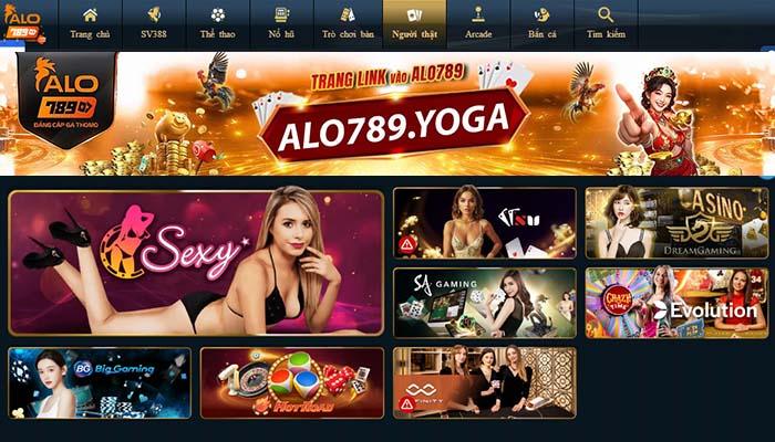 Chọn vào một trong các sảnh cược có tại Casino ALO789 Chọn vào một trong các sảnh cược có tại Casino ALO789